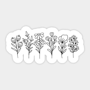 Sweet Wildflowers Sticker